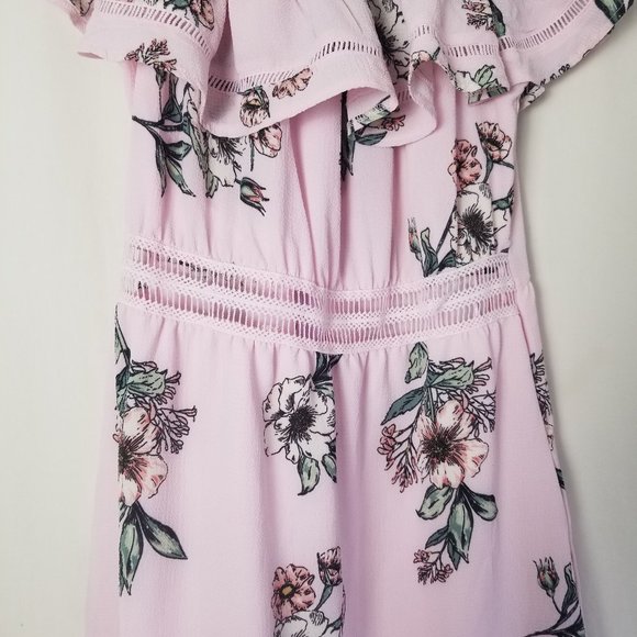 StreetWear Society floral off the shoulder dress size L (196) - Picture 6 of 11